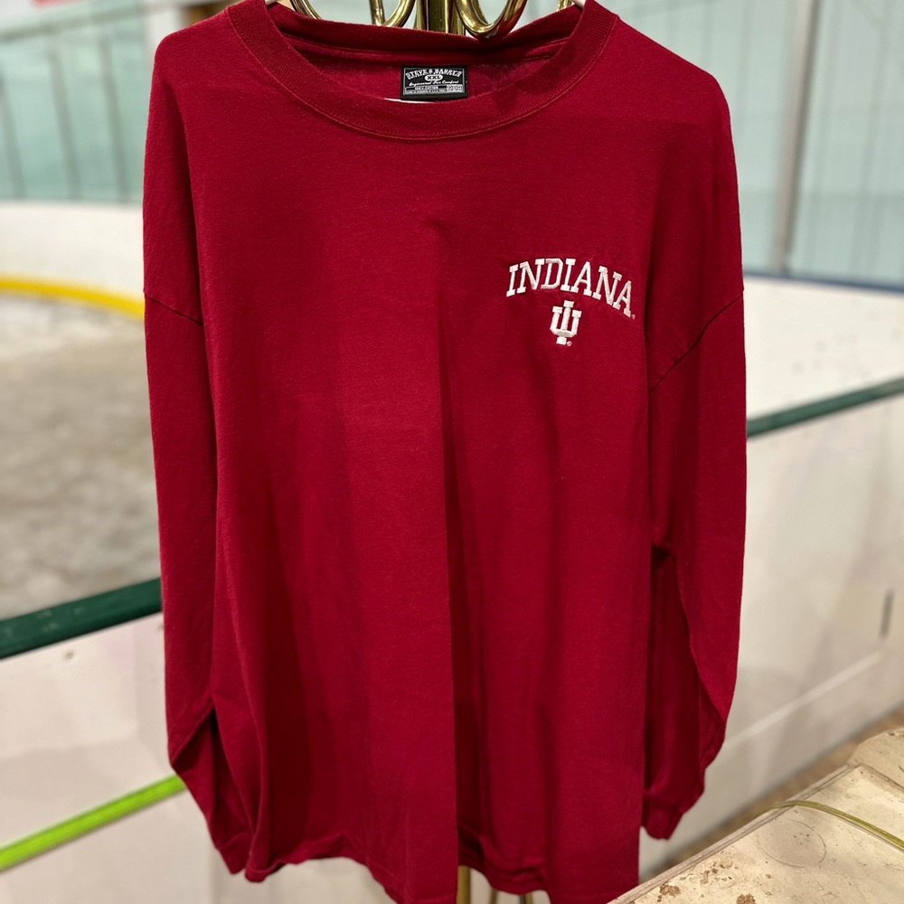 Vintage 90s Indiana University Steve & Barry’s long sleeve logo tee - XXL